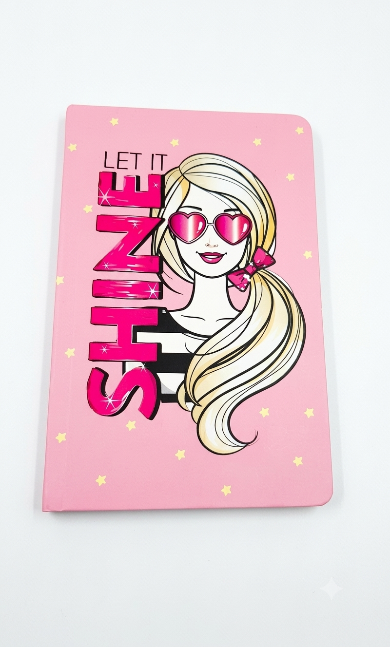 Diary with quote "Let it Shine"
