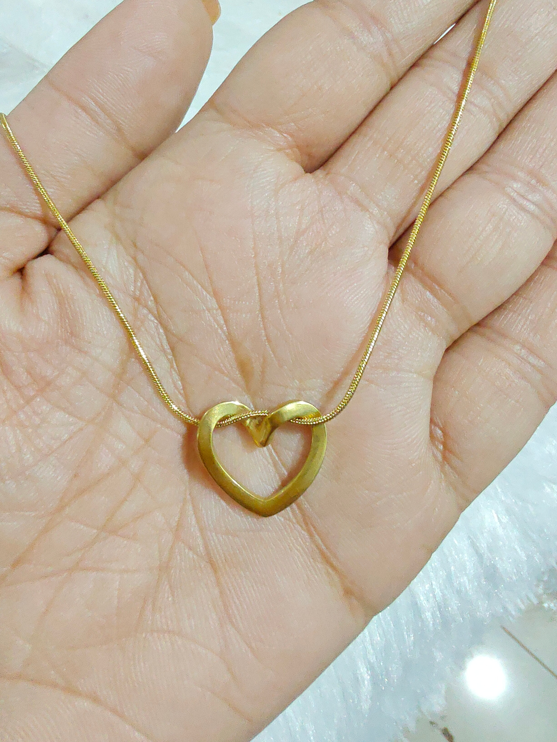 Anti Tarnish Heart Shape necklace